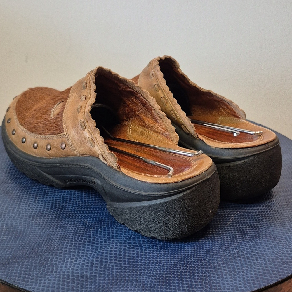 Romika Brown Moccasins Leather Slip-On Comfort (#1687) Vintage Calfhide Sz.7 - Picture 5 of 16